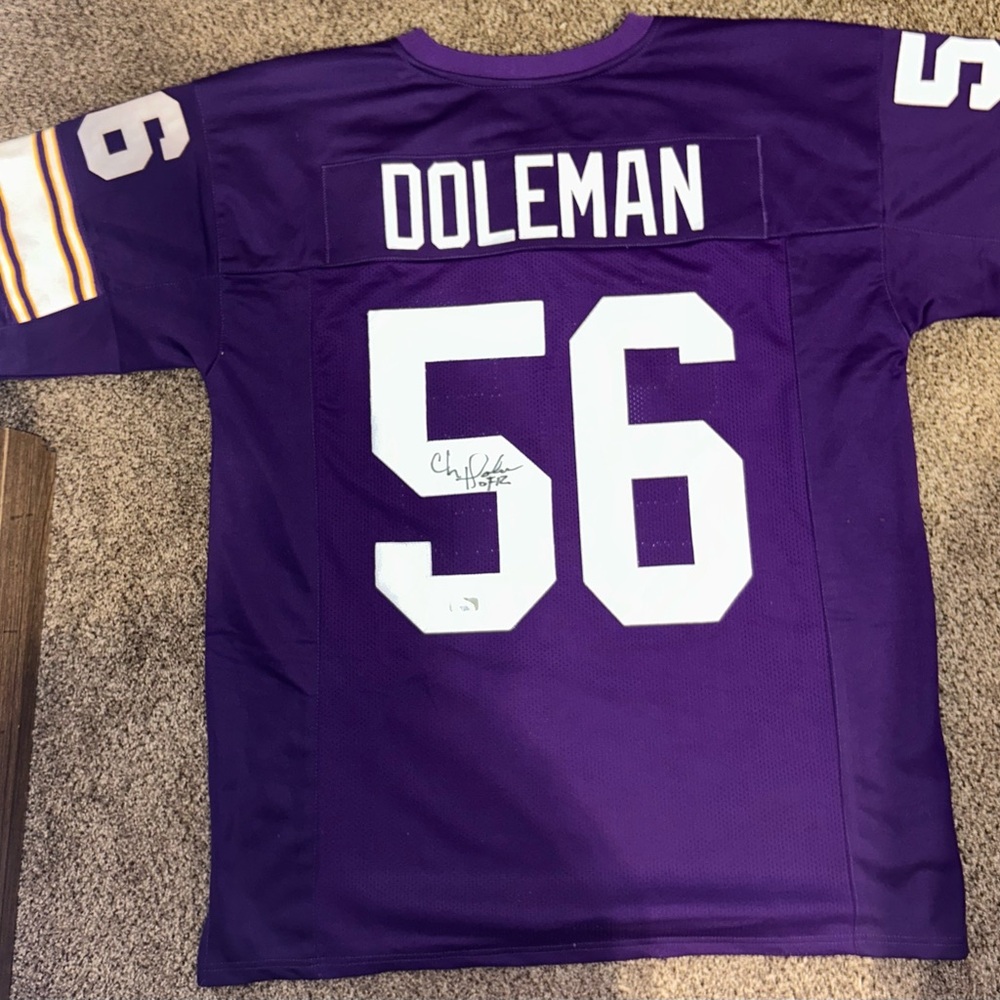Purple Football Jersey with Number 56